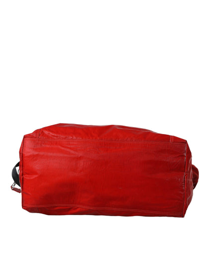 Sac de voyage à bandoulière en nylon rouge Dolce &amp; Gabbana