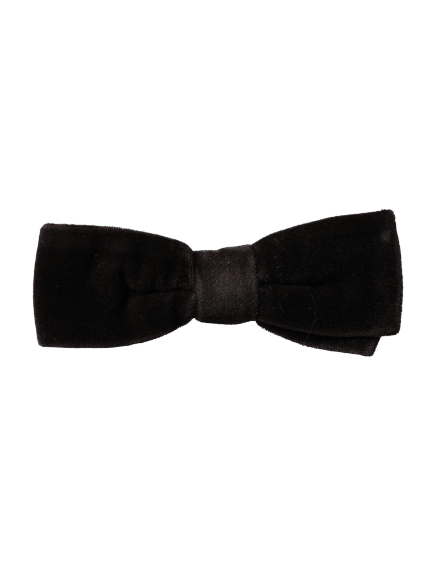 Nœud papillon ajustable en velours noir et coton Dolce &amp; Gabbana pour homme