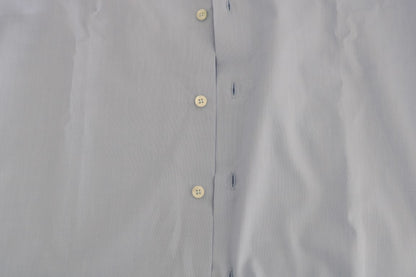 Cavalli Hellblaues Slim Fit-Hemd aus Baumwolle