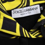 Sweat-shirt à capuche en coton noir avec logo Dolce &amp; Gabbana