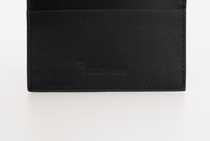 Billionaire Italian Couture – Kartenetui aus schwarzem Leder