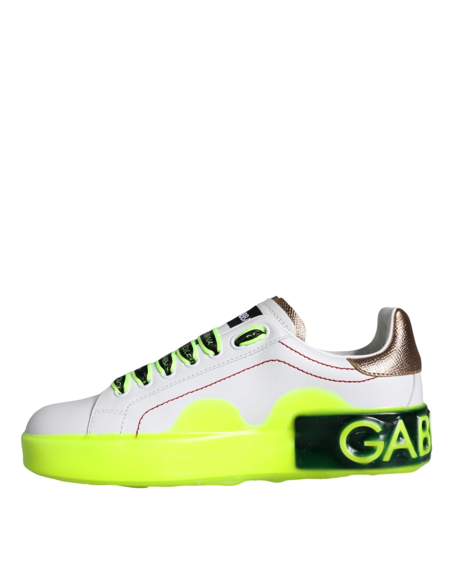 Baskets basses Dolce &amp; Gabbana Portofino en cuir blanc