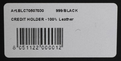 Billionaire Italian Couture – Kartenetui aus schwarzem Leder