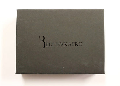 Billionaire Italian Couture – Kartenetui aus schwarzem Leder