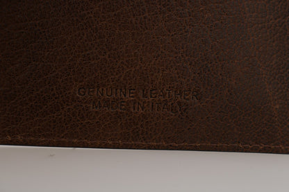 Billionaire Italian Couture – Kartenetui aus braunem Leder