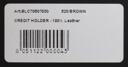 Billionaire Italian Couture – Kartenetui aus braunem Leder