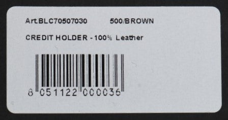 Billionaire Italian Couture – Kartenetui aus braunem Leder