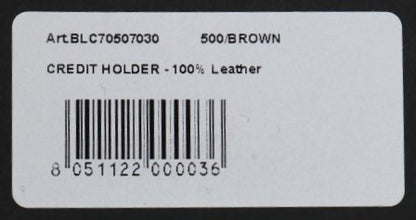 Billionaire Italian Couture – Kartenetui aus braunem Leder