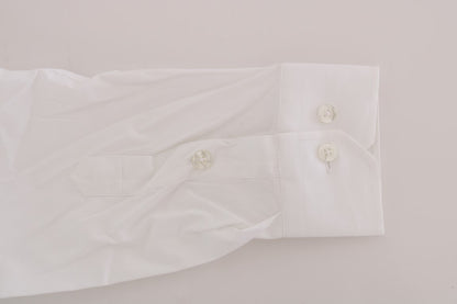 Moschino Slim Fit Hemd aus weißer Stretch-Baumwolle