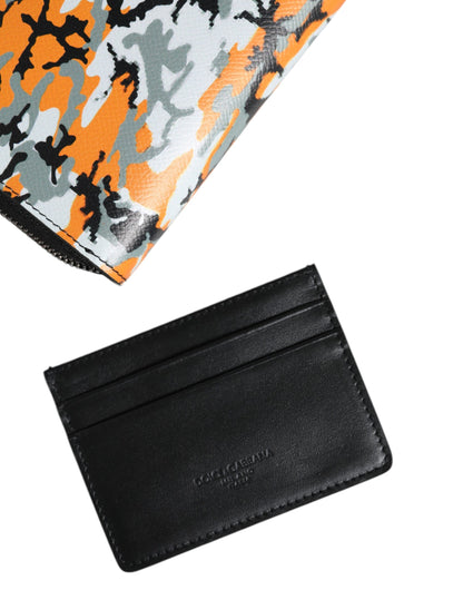 Sac bandoulière en cuir camouflage multicolore Dolce &amp; Gabbana