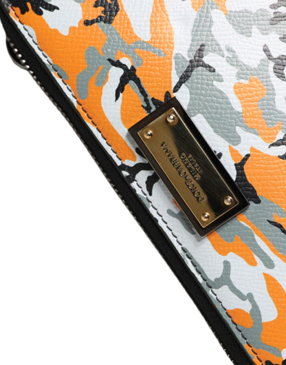 Sac bandoulière en cuir camouflage multicolore Dolce &amp; Gabbana