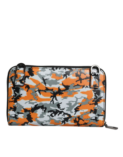 Sac bandoulière en cuir camouflage multicolore Dolce &amp; Gabbana