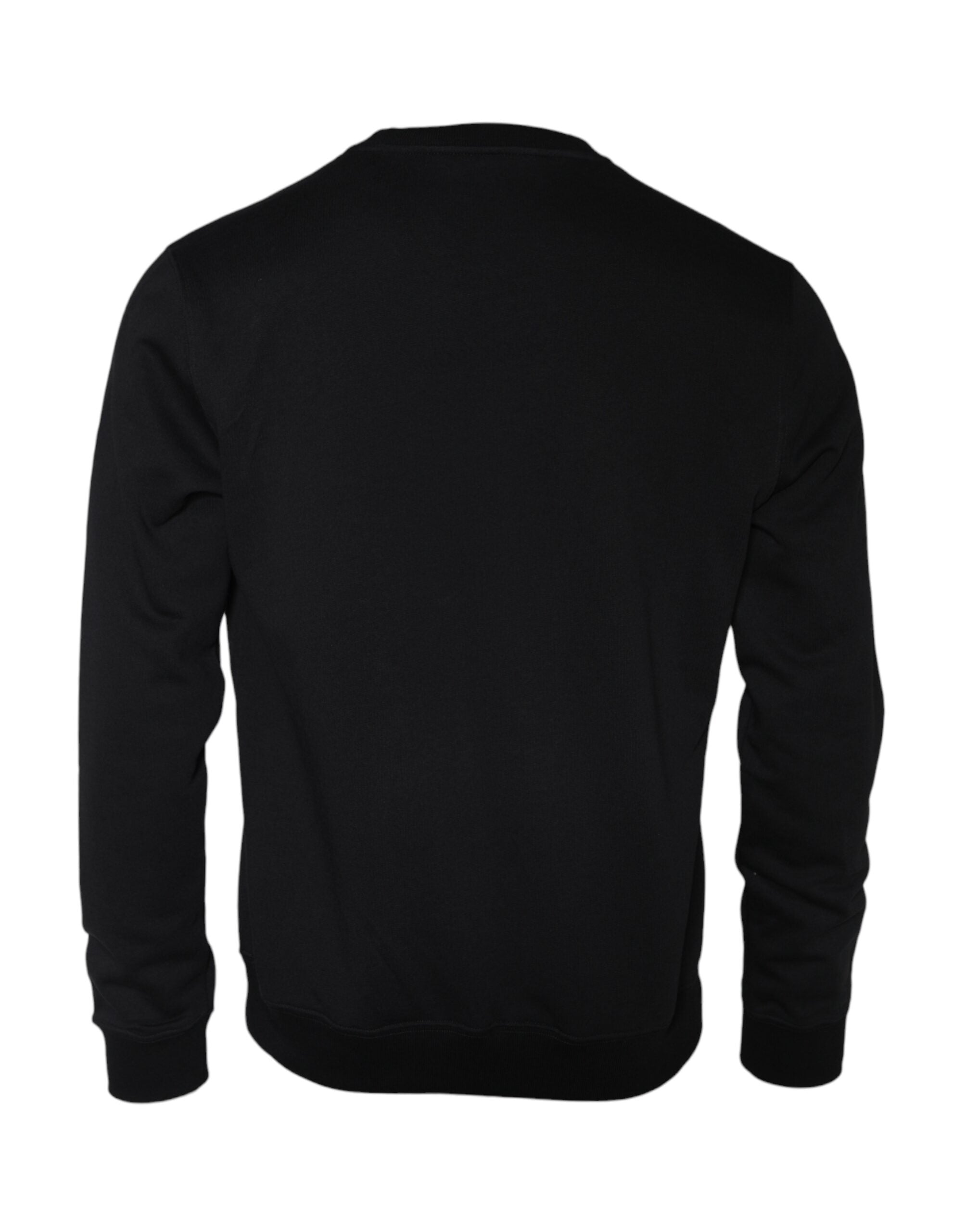 Sweat-shirt à col rond en coton polaire noir Medusa de Versace