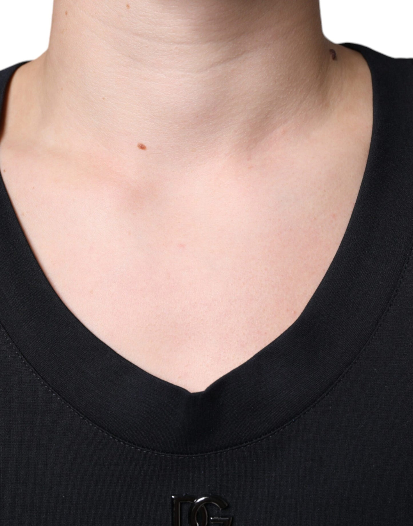 T-shirt sans manches en coton noir Dolce &amp; Gabbana Born To Be Free