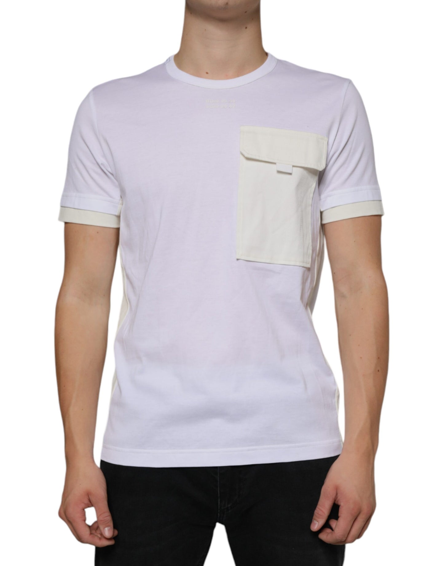 T-shirt à manches courtes en coton blanc Dolce &amp; Gabbana