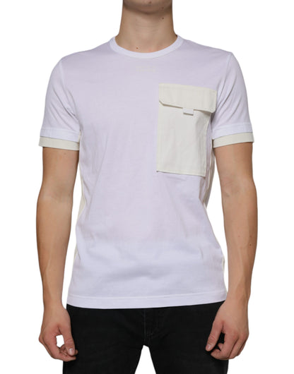 T-shirt à manches courtes en coton blanc Dolce &amp; Gabbana