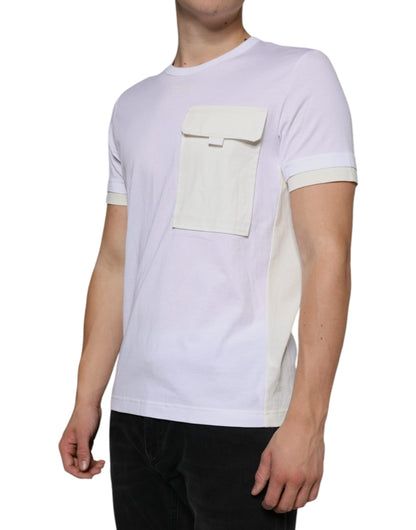 T-shirt à manches courtes en coton blanc Dolce &amp; Gabbana