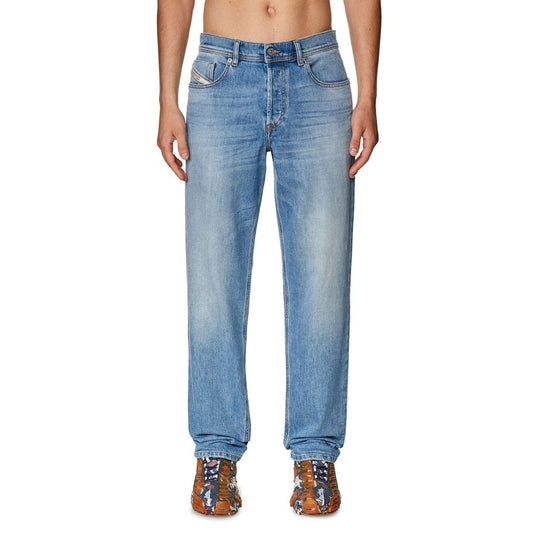Diesel Herren-Jeans aus hellblauer Baumwolle mit normaler Passform