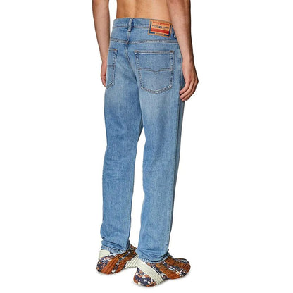 Diesel Herren-Jeans aus hellblauer Baumwolle mit normaler Passform