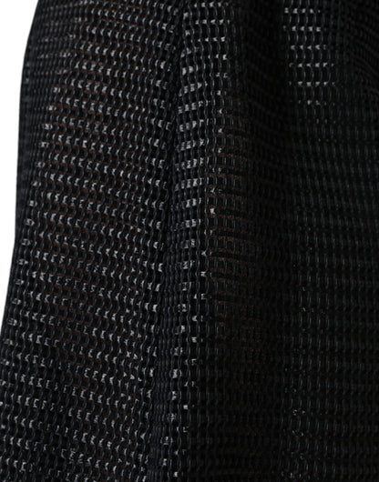 Jupe crayon taille haute en viscose noire Dolce &amp; Gabbana