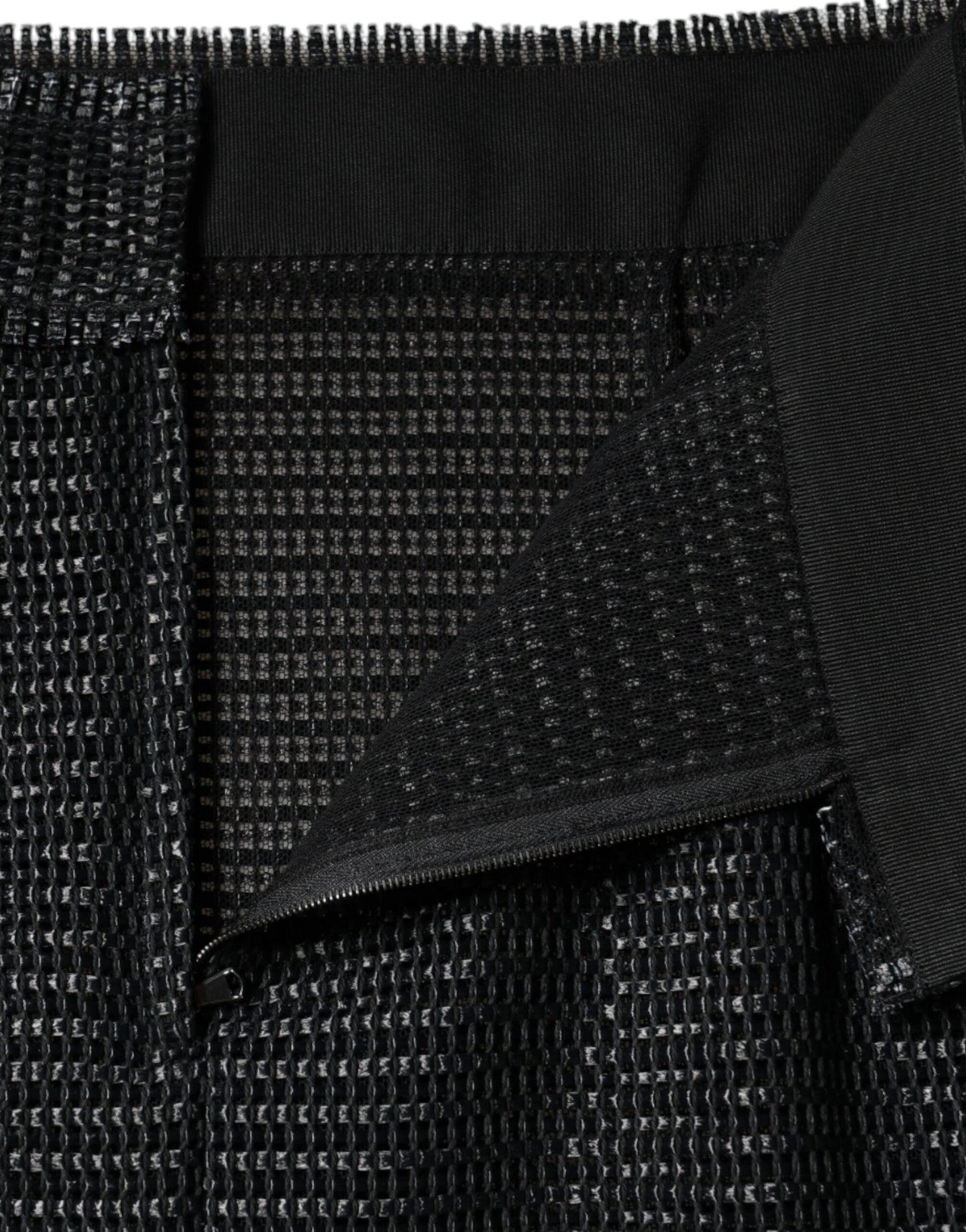 Jupe crayon taille haute en viscose noire Dolce &amp; Gabbana