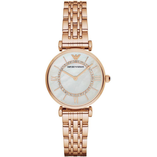Armani – Edelstahluhr in Roségold