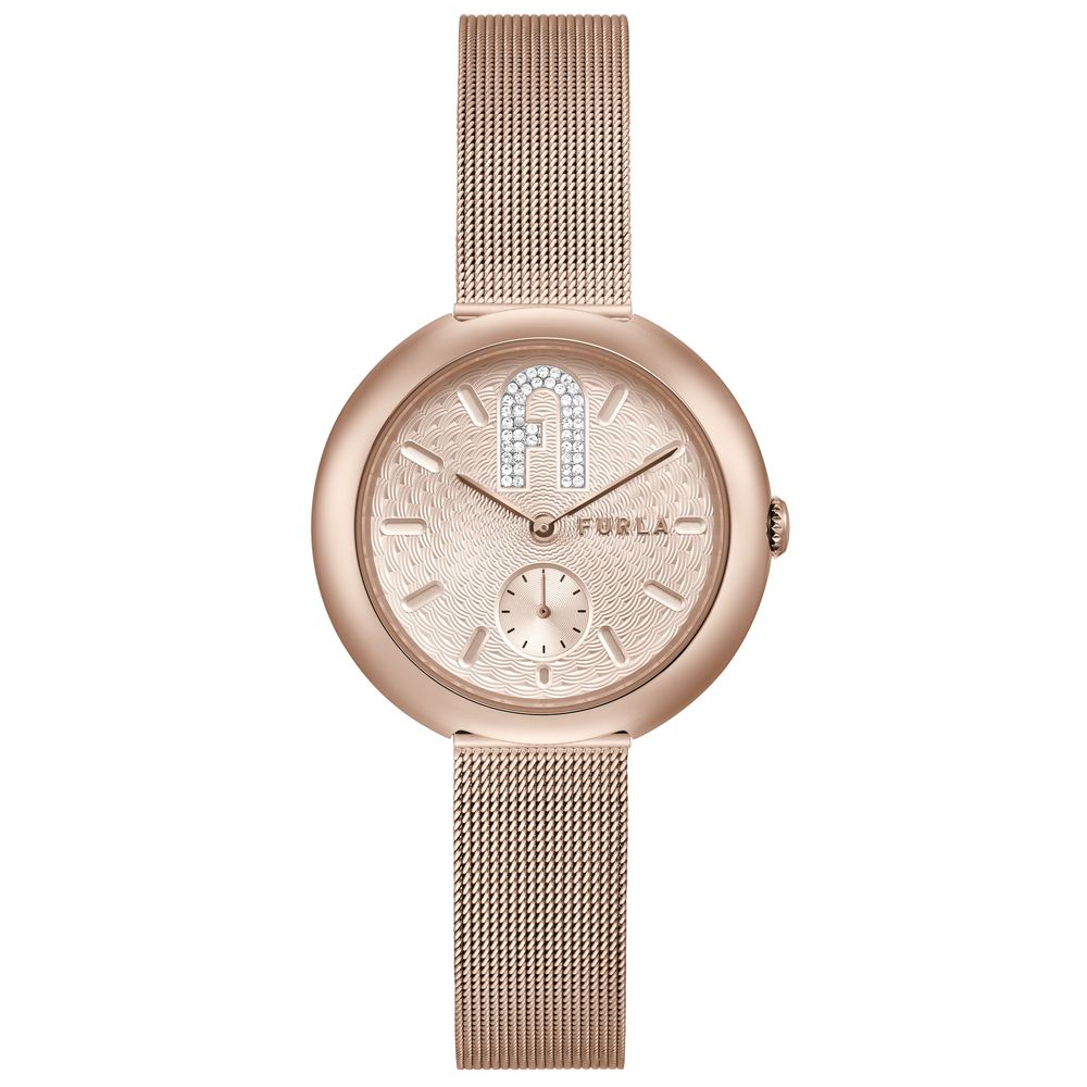Montre en acier inoxydable multicolore