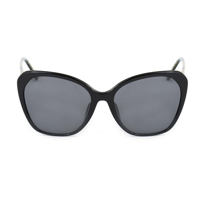 Jimmy Choo Schwarze Metallsonnenbrille