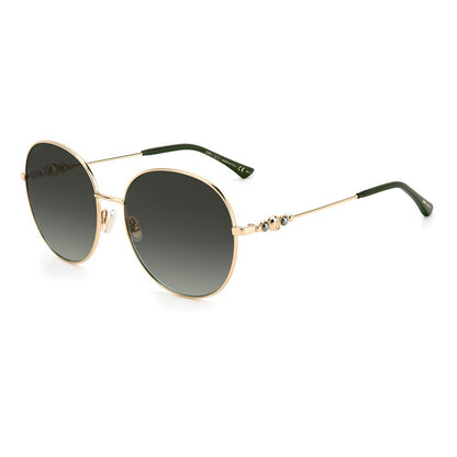 Jimmy Choo – Grüne Sonnenbrille aus Edelstahl