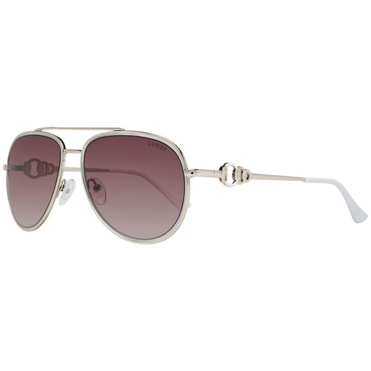 Guess – Sonnenbrille aus goldenem Metall