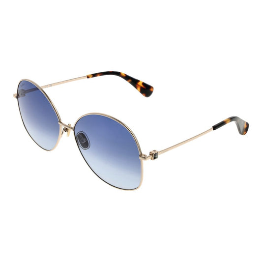 Lunettes de soleil dorées pour femmes Max Mara