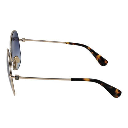 Lunettes de soleil dorées pour femmes Max Mara