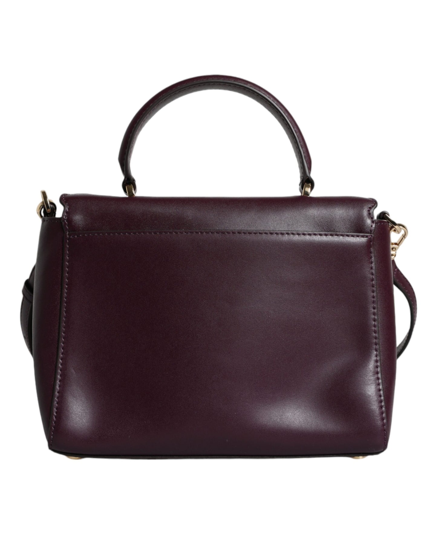 Sac à bandoulière MINDY en cuir violet avec plaque logo Michael Kors