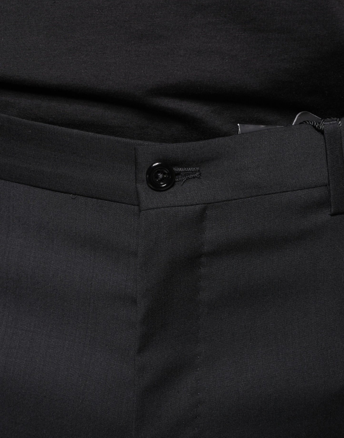 Pantalon skinny en laine noire Dolce &amp; Gabbana pour homme