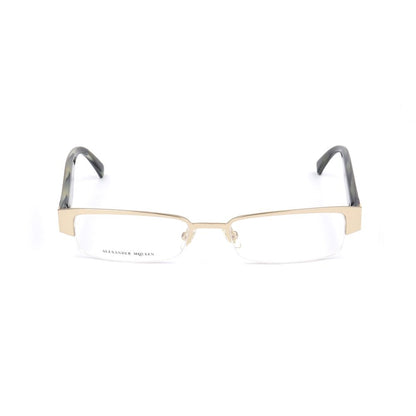 Alexander McQueen – Goldfarbene Metallrahmen