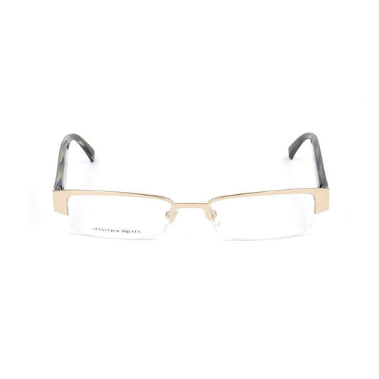 Alexander McQueen – Goldfarbene Metallrahmen