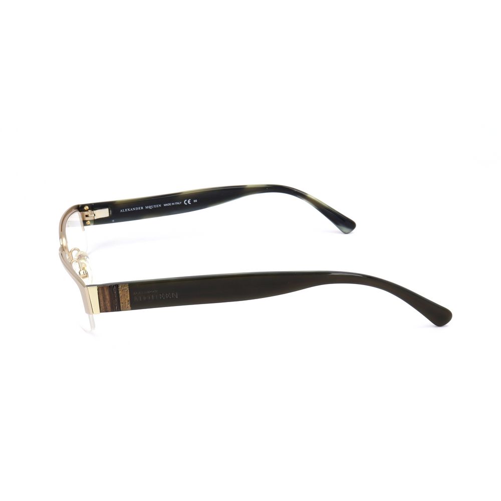 Alexander McQueen – Goldfarbene Metallrahmen