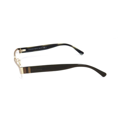 Alexander McQueen – Goldfarbene Metallrahmen