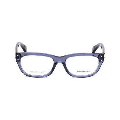 Alexander McQueen Blaue Acetatrahmen