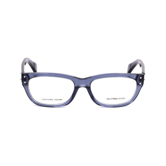Alexander McQueen Blaue Acetatrahmen