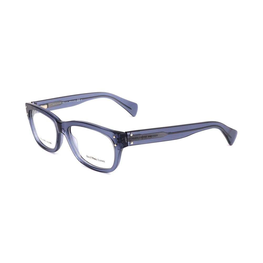 Alexander McQueen Blaue Acetatrahmen