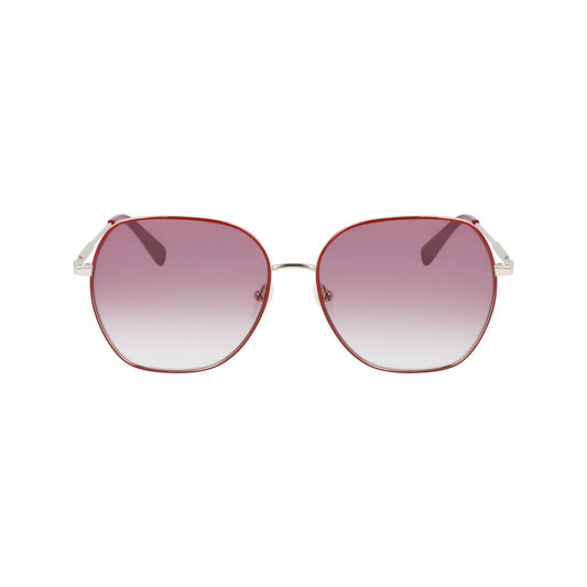 Longchamp Sonnenbrille aus rotem Metall