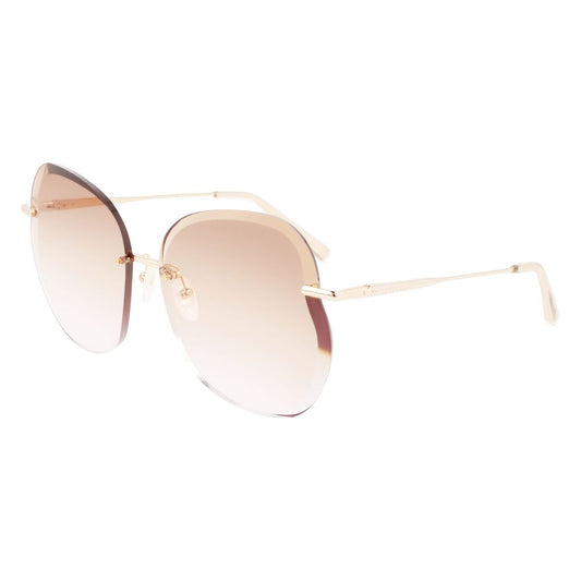 Longchamp Sonnenbrille aus goldenem Metall