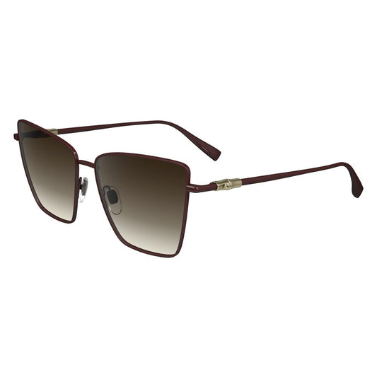 Longchamp Sonnenbrille aus rotem Metall