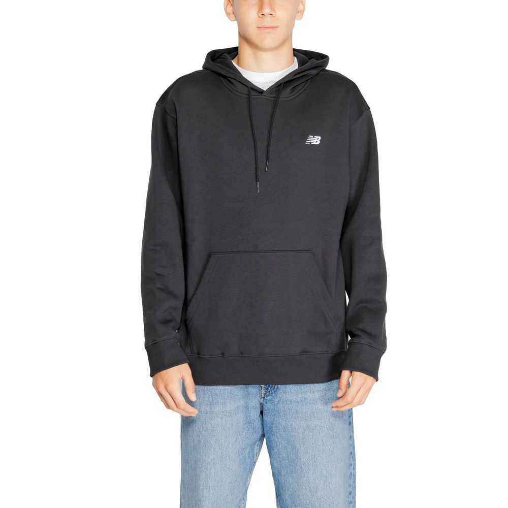 Sweat à capuche en coton noir New Balance