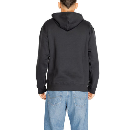 Sweat à capuche en coton noir New Balance