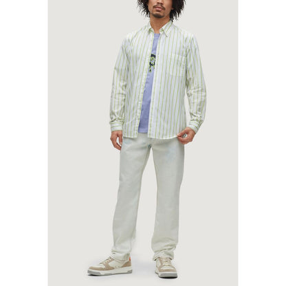 Chemise en coton vert Hugo Boss