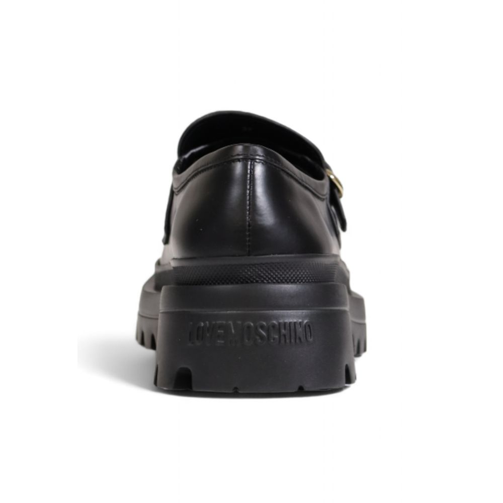 Love Moschino Schwarze Polyethylen-Plattform