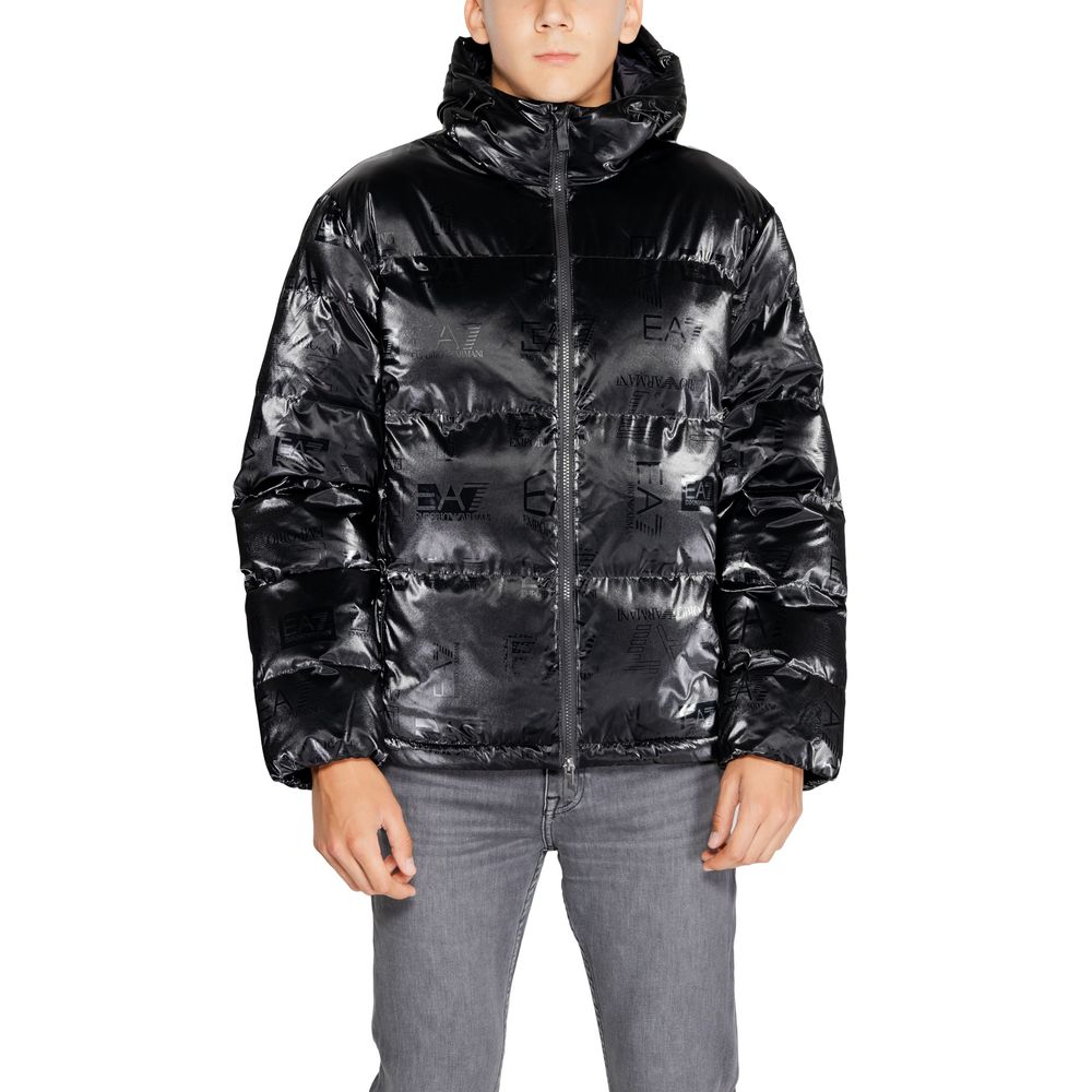 Vestes et manteaux en polyester noir EA7 Emporio Armani