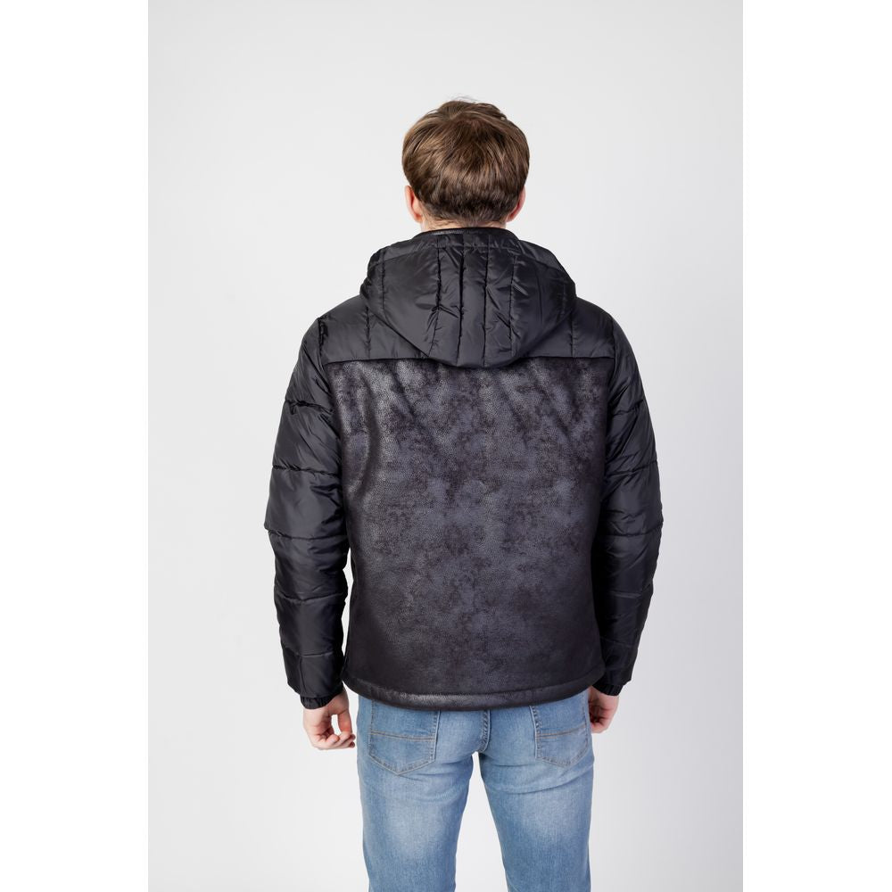 Vestes et manteaux en polyester noir EA7 Emporio Armani